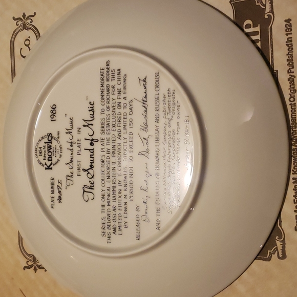 THE SOUND OF MUSIC COLLECTOR PLATE - Picture 5 of 6